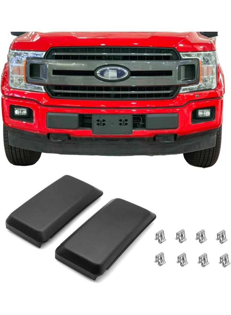 KISSUN Front Bumper Guards Pads Inserts End Caps Cover Compatible with Ford F150 2018 2019 2020,1 Pair,bumper traverse accessories - Image 1