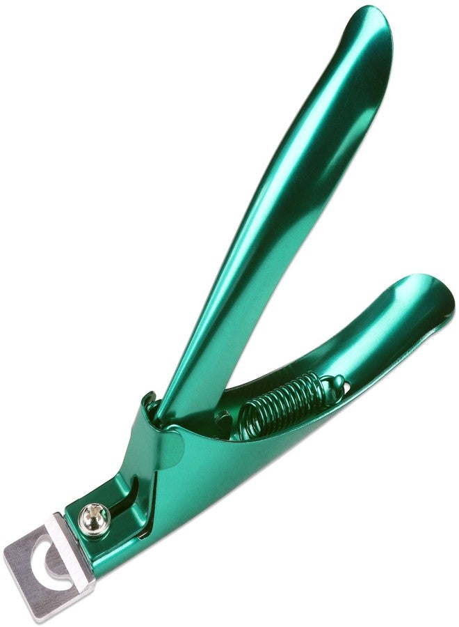 PANA USA Professional Stainless Steel Acrylic Nail Tips Clipper Cutter - False Nails/Fake Nails/Artificial Nails Trimmers for Nail Manicure Pedicure, Clip Tool for Home Nail Art DIY (Metallic Green) - Image 4
