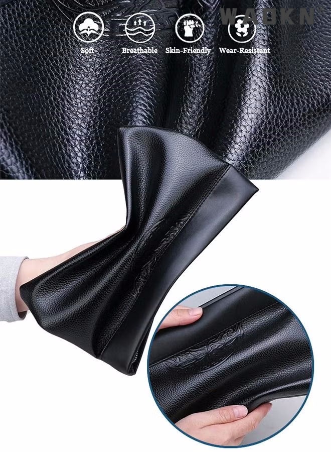 دبليو أيه أو كي أن رجل مخلب حقيبة جلدية محفظة، الطوطم تنقش الطباعة مخلب حقيبة سوبر سليم مكافحة سرقة الحد الأدنى محكم كبير جلدية محفظة بطاقة القضية هدية للذكور سعة كبيرة محفظة طويلة حقيبة الهاتف الأسود - Image 5