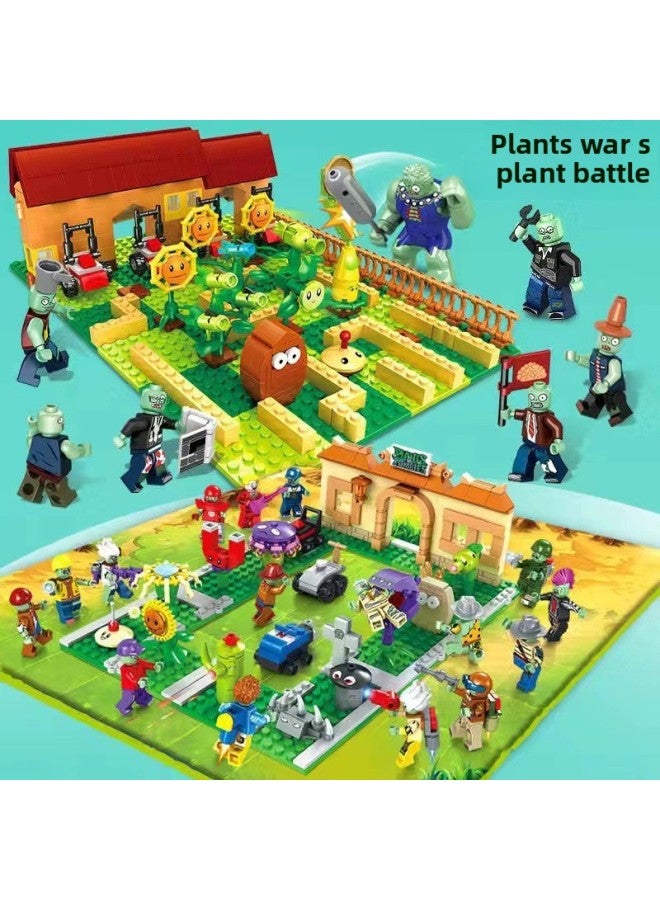 Plants Vs Zombies Full Set Toys Chinese Building Blocks Blind Box Assembled Dinosaur Farm Children's Gifts For Boys And Girls-Color:Priority Delivery After Collection  - Image 3