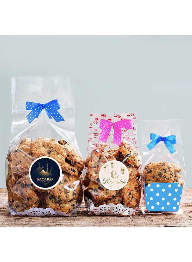 KOOKNA Ramadan Kareem Stickers Eid Mubarak Stickers, Black Gold Ramadan Party Decorations Labels, 180 Pcs (20 Sheets) - Image 4