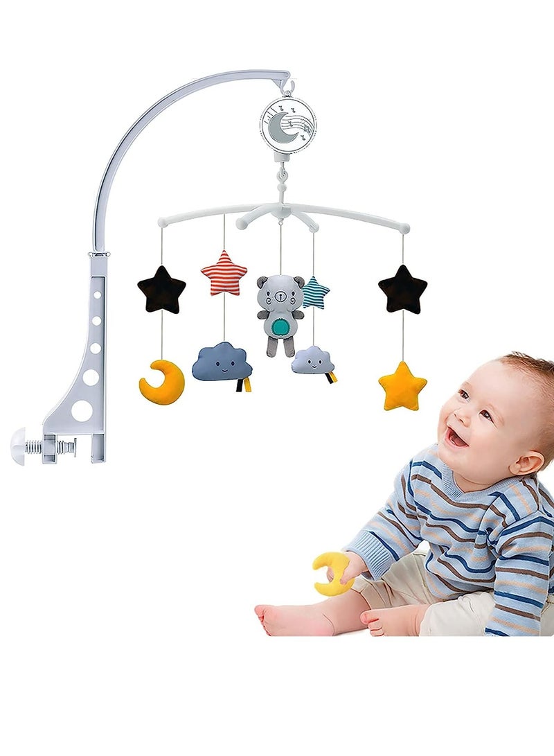 Gonice Musical Crib Mobile with Lullabies Music Box for Newborn Boys Girls Toddler, Easy Installation with Holder Arm Fits Most Standard and Convertible Cribs - Image 3