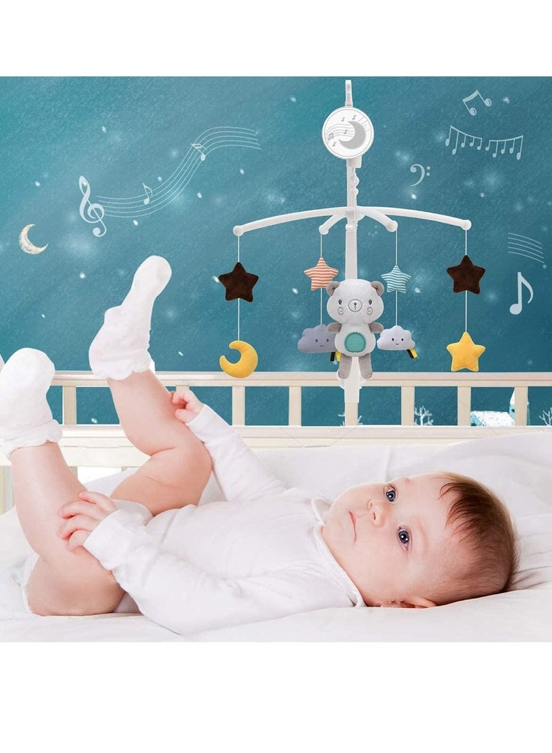 Gonice Musical Crib Mobile with Lullabies Music Box for Newborn Boys Girls Toddler, Easy Installation with Holder Arm Fits Most Standard and Convertible Cribs - Image 2