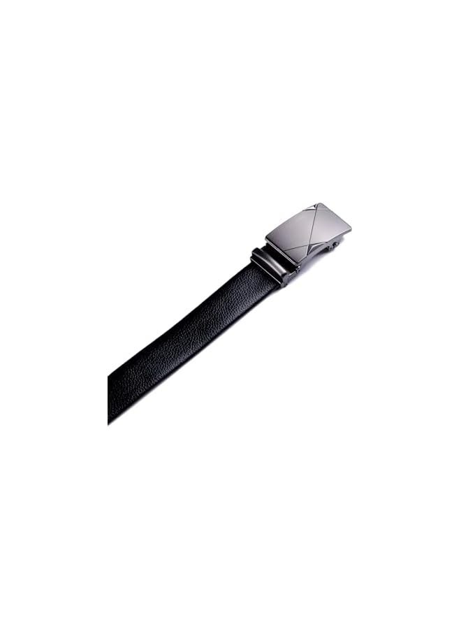 PROMASS Belt for Men Leather Dress Men's Belts Fashion Slide Ratchet Belt Casual Mens Belt with Auto Click Belt for Jeans Shirt Oxfords, One Size  - Image 4