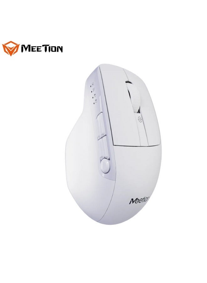 MEETION Programmable Triple Mode Wireless Mouse Anywhere3 Compatible On Any Surface Whisper Quiet Clicks Adjustable 6 levels DPI Smart Light Indicators Multi-Device Compatibility Tri-Mode Connectivity - Image 2