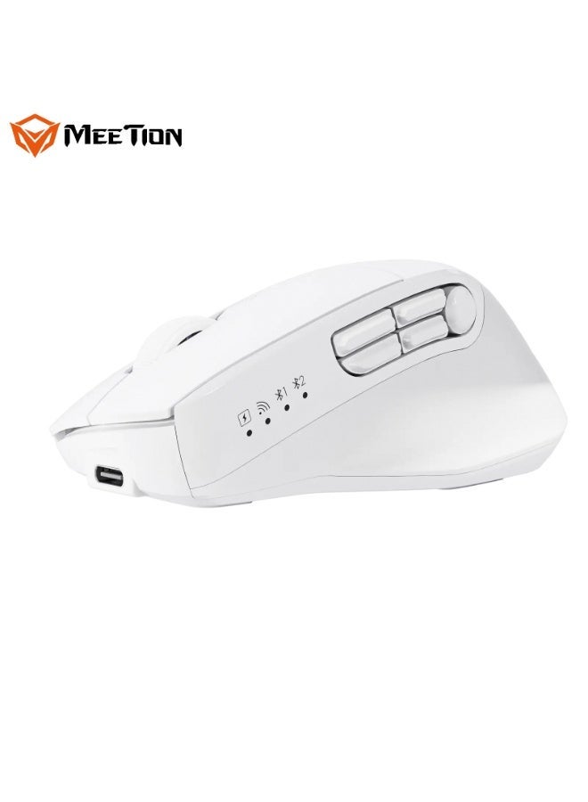 MEETION Programmable Triple Mode Wireless Mouse Anywhere3 Compatible On Any Surface Whisper Quiet Clicks Adjustable 6 levels DPI Smart Light Indicators Multi-Device Compatibility Tri-Mode Connectivity - Image 3