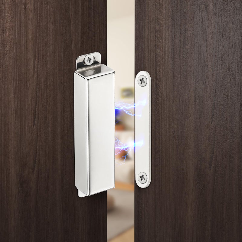 2 Pack HeavyDuty Magnetic Door Catch 90lb Pull Force Stainless Steel AntiRust Ideal for Screen Door Pantry Door Barn Door and RV Doors