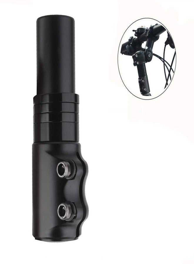 UDee Aluminum Alloy Cycle Heads Up Stem Riser Adaptor Handlebar- Black - Image 3