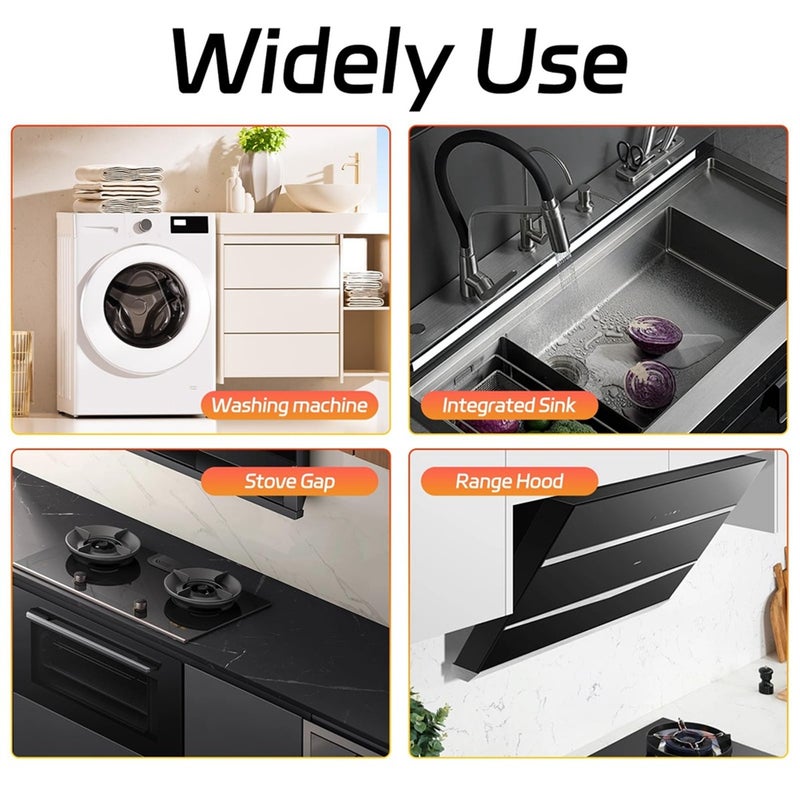 Stovetop Cover: 13.8 To 27.6 Inch Adjustable Sliding Stainless Steel Stove Guard - Heat Resistant Dishwasher Safe Gap Protector for Home Kitchen Counter Stove Gaps - Image 3