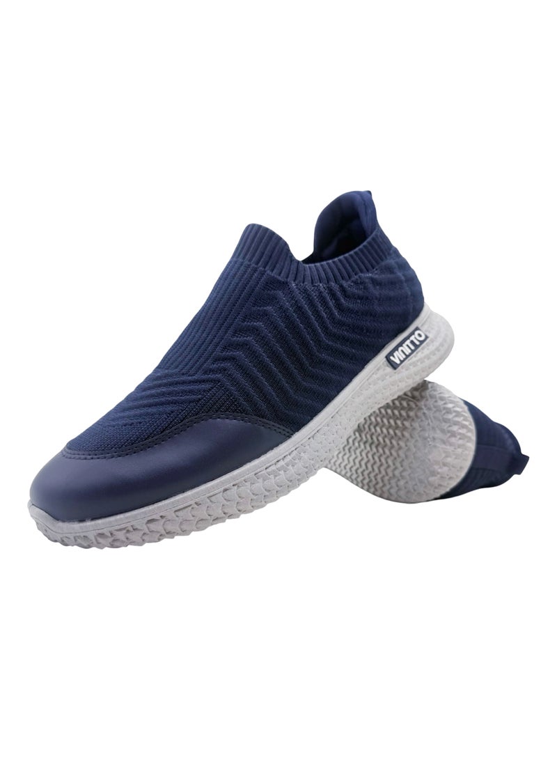 VINITTO Men Textile Elastic Sneakers - Image 4