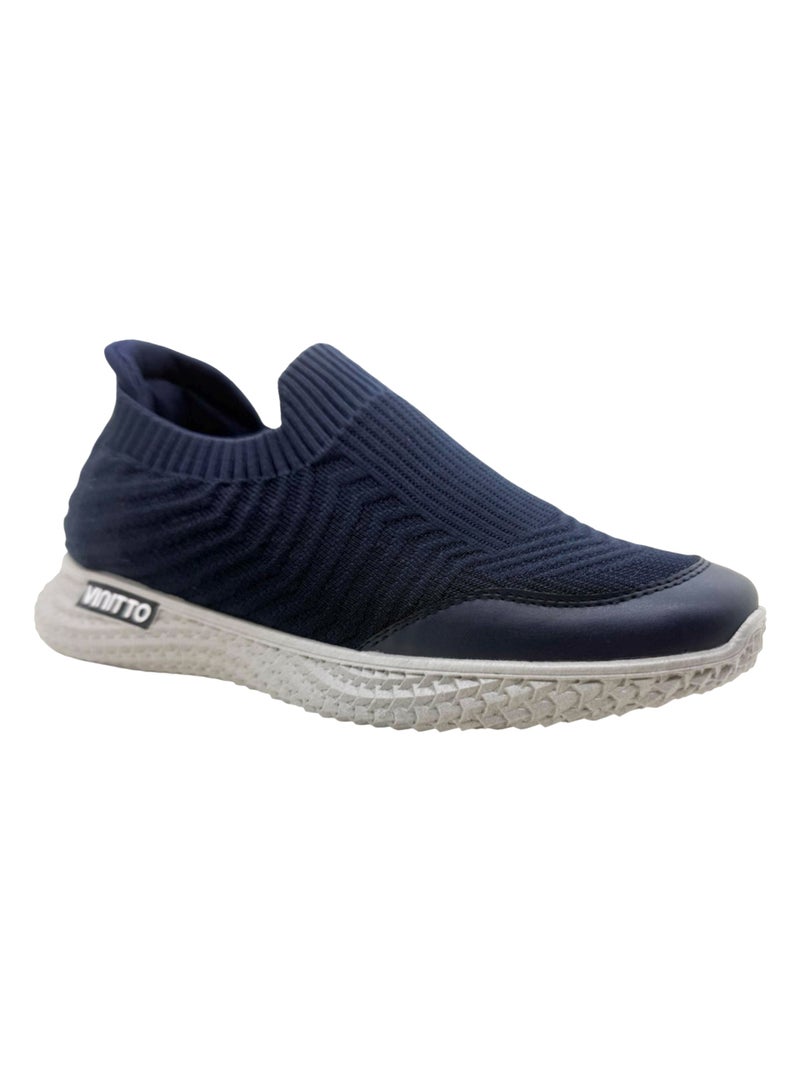 VINITTO Men Textile Elastic Sneakers - Image 1