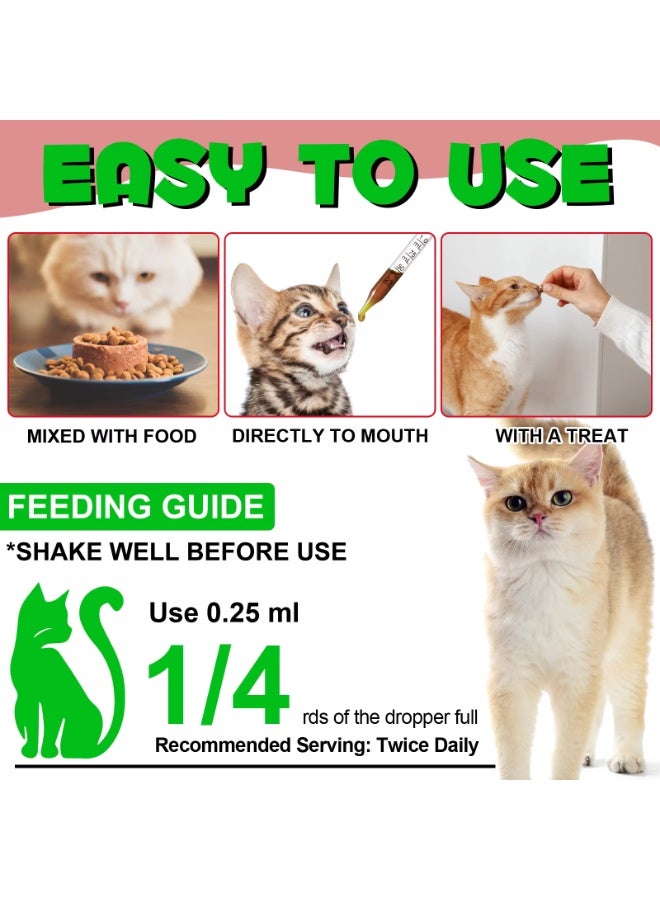 Oimmal علاج المسالك البولية للقطط 60 مل، علاج عدوى المسالك البولية للقطط، المسالك البولية للقطط مع مستخلص التوت البري - Image 2