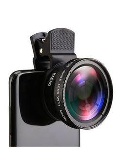 GMORO 2 in 1 Phone Lens Clip，0.45WM Phone Lens Kit 0.45X Super Wide Angle and 12.5X Super Macro Lens HD Camera Lenses with Lens Clip for iPhone Samsung Huawei Xiaomi More Smartphone  - Image 1