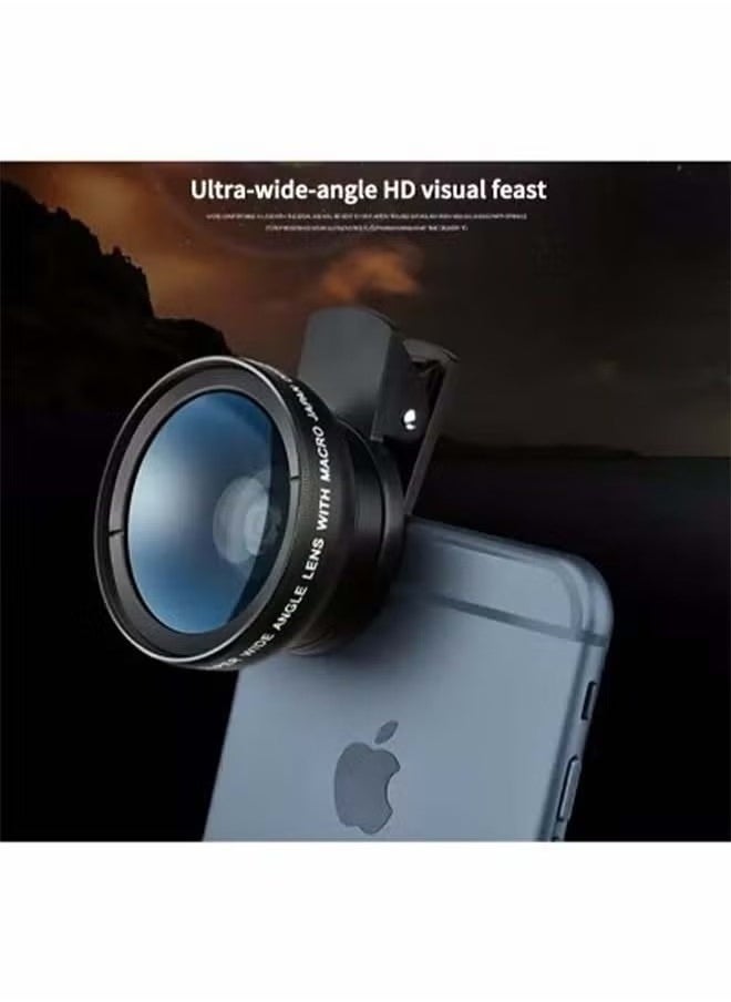 2 in 1 Phone Lens Clip，0.45WM Phone Lens Kit 0.45X Super Wide Angle and 12.5X Super Macro Lens HD Camera Lenses with Lens Clip for iPhone Samsung Huawei Xiaomi More Smartphone - pzsku/Z43DA51C3A64B94D4FA81Z/45/_/1731464226/932ed842-7bca-40b1-9822-7d9aee2a03e4