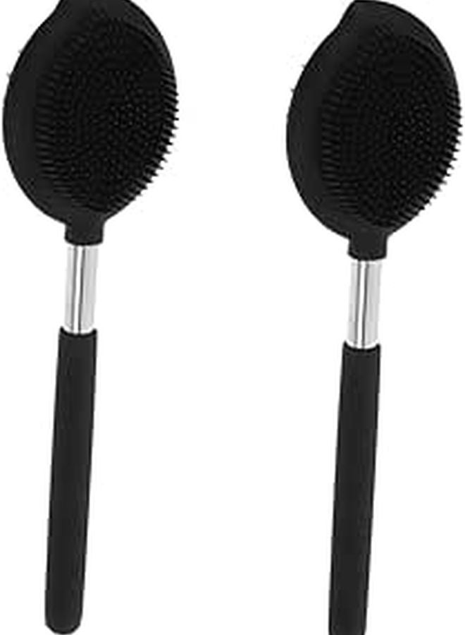 Long Handle Dual Sided Exfoliating Body Scrub Brush Back Wash Brush 2 Pack - Image 1
