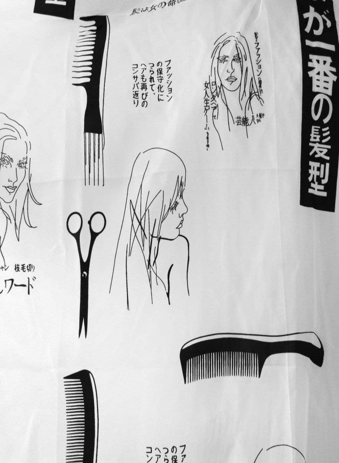 Utkarsh Set 0f 2 pcs Printed Hair Cutting Sheet Hairdressing Gown Cape Barber Cloth Makeup Apron - Image 5