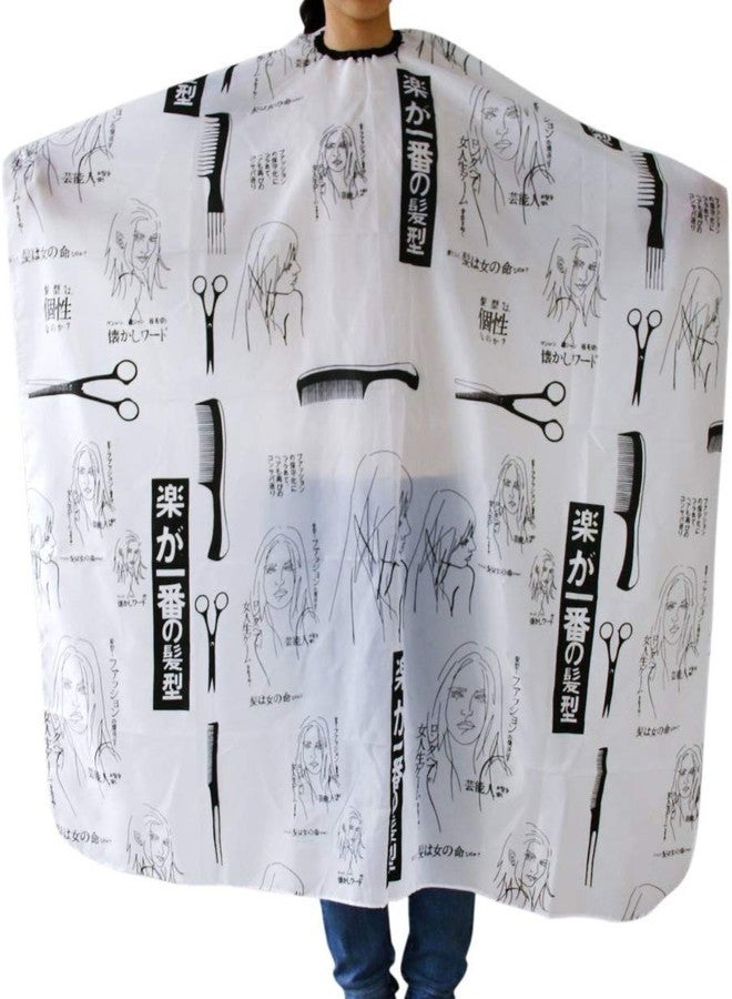 Utkarsh Set 0f 2 pcs Printed Hair Cutting Sheet Hairdressing Gown Cape Barber Cloth Makeup Apron - Image 4