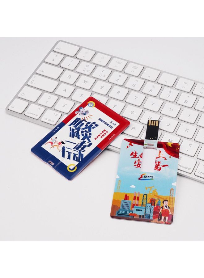 Card U Disk Creative Credit Business Exhibition Enterprise Advertising Gift USB Flash Printable Logo-Capacity:256MB  - Image 3