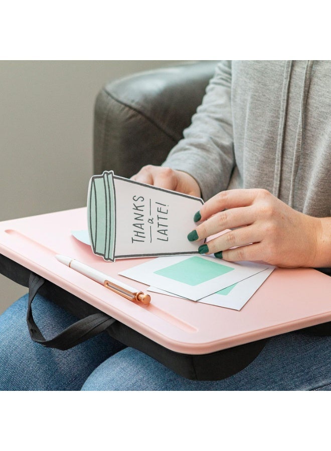 LAPGEAR Compact Lap Desk - Fits up to 15 Inch Laptops - Rose Quartz - Style No. 43104 - Image 5