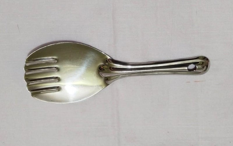 GS KITCHENWARE GS Stainless Steel Rice Serving Panja, Rice Spoon, Rice Ladle/Chamcha, and Panja Ladle/Chamcha for Serving, Bhatiya Chamcha, Length- 22.30 cm. - Image 4
