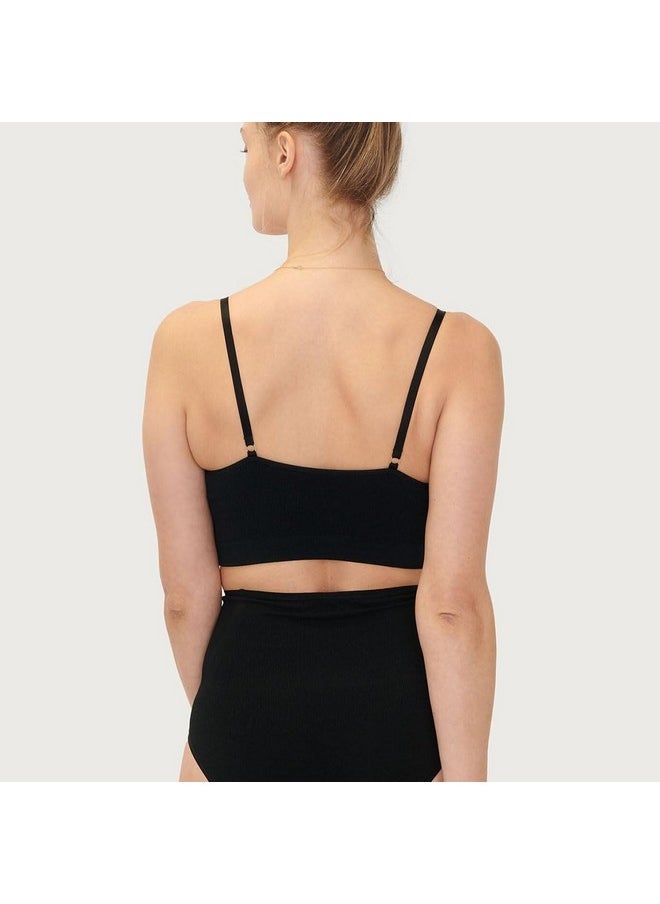 Hatch Premium Hands-Free Pumping & Nursing Bra, All Day Wear | Free Of Chemicals | Suitable For Most Breastfeeding-Pumps Black  - Image 2