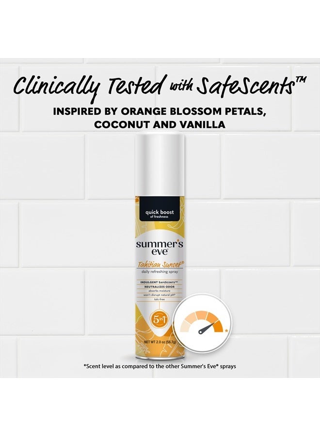 Summer's Eve Tahitian Sunset Daily Feminine Spray, 2 oz, 6 Pack - Image 4