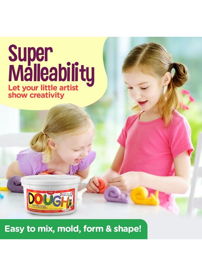 Hygloss Play Modeling Dough - Red Dough Scented - Safe & Non-Toxic for Kids Arts & Crafts - Party Favors - Classroom Supplies - 3lb - Image 5