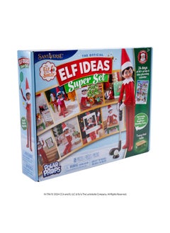 مجموعة Elf on the Shelf 24-Day Super Set الرسمية من The Elf on the Shelf أفكار لـ 24 يومًا من سحر الجان - أكثر من 80 دعامة، وبنطال MagiFreez Standing والتقويم - للأعمار من 3 سنوات وما فوق، لا يشمل Scout Elf
