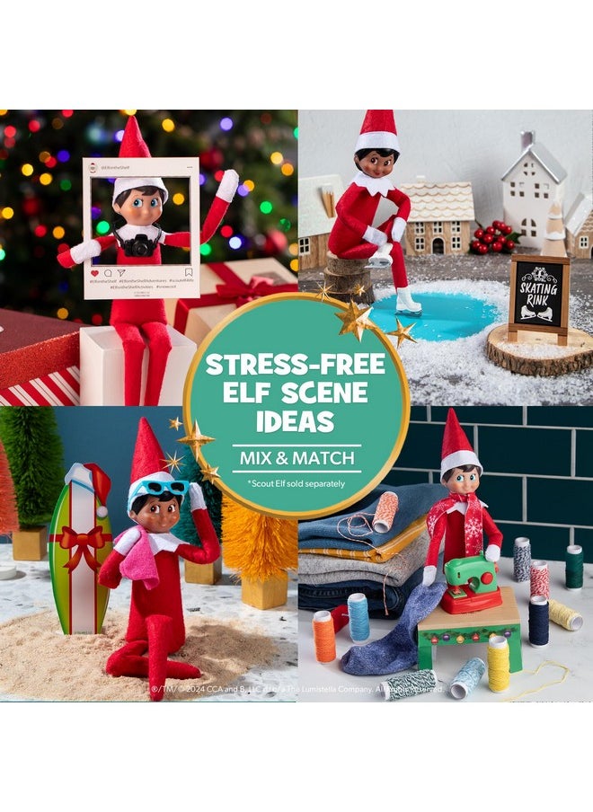 ذا إلف أون ذا شيلف - مجموعة Elf on the Shelf 24-Day Super Set الرسمية من The Elf on the Shelf أفكار لـ 24 يومًا من سحر الجان - أكثر من 80 دعامة، وبنطال MagiFreez Standing والتقويم - للأعمار من 3 سنوات وما فوق، لا يشمل Scout Elf - Image 1