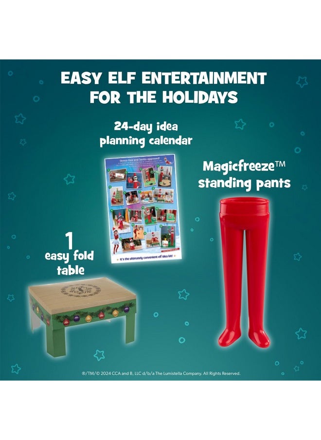 ذا إلف أون ذا شيلف - مجموعة Elf on the Shelf 24-Day Super Set الرسمية من The Elf on the Shelf أفكار لـ 24 يومًا من سحر الجان - أكثر من 80 دعامة، وبنطال MagiFreez Standing والتقويم - للأعمار من 3 سنوات وما فوق، لا يشمل Scout Elf - Image 1