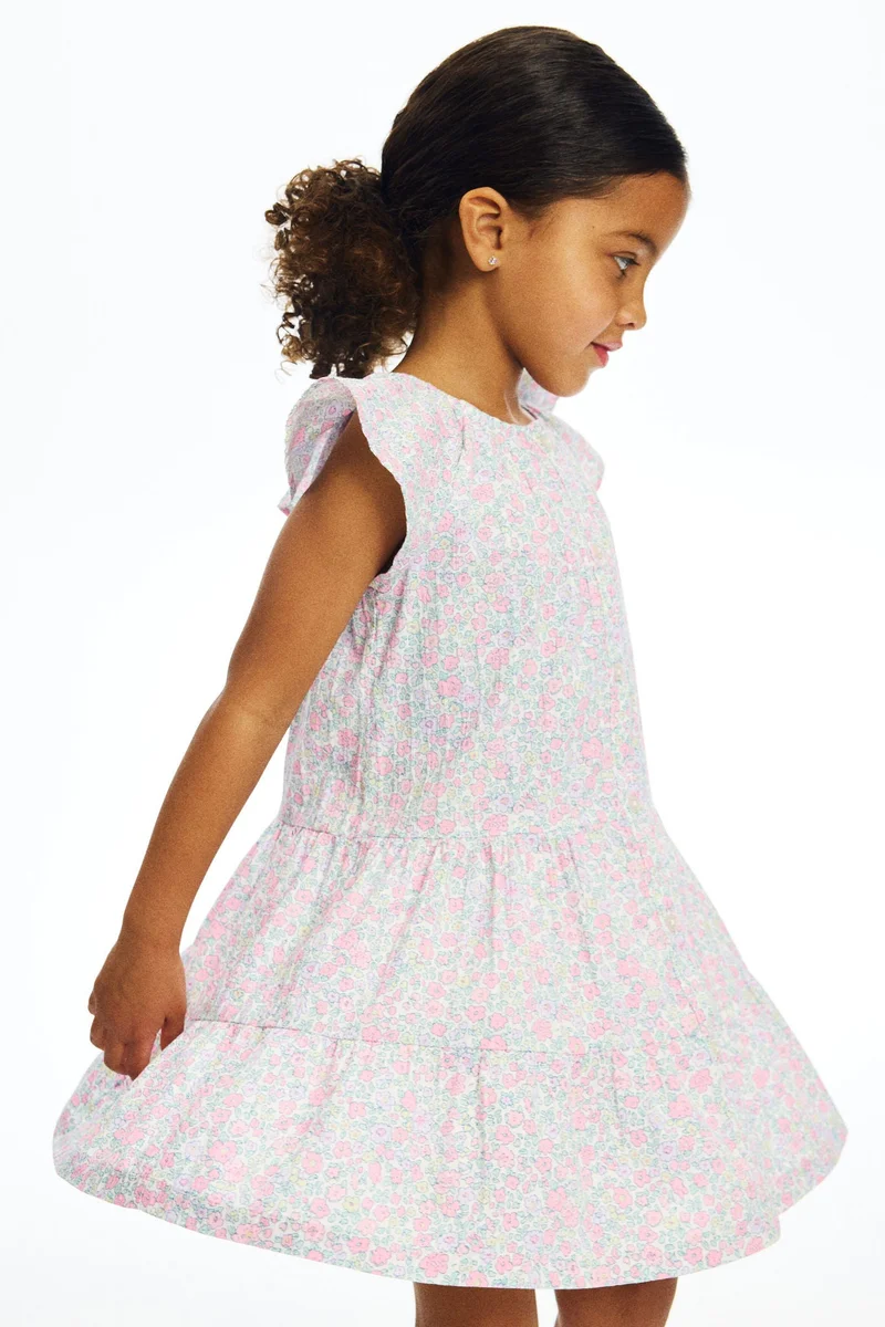 H&M Tiered seersucker dress