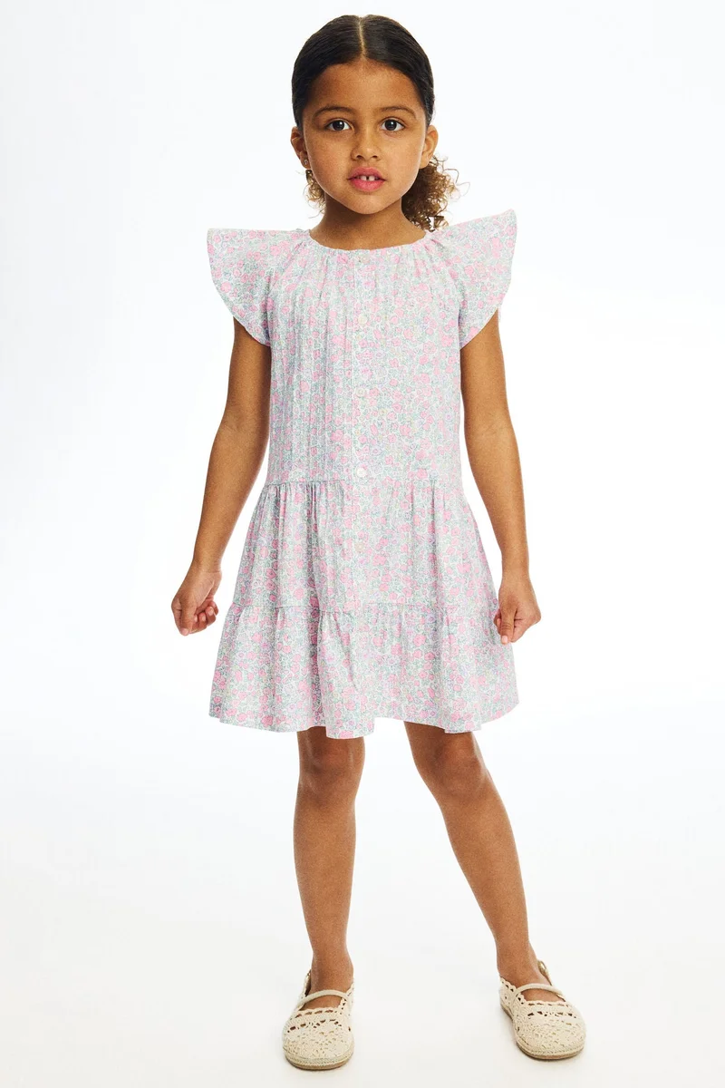 H&M Tiered seersucker dress