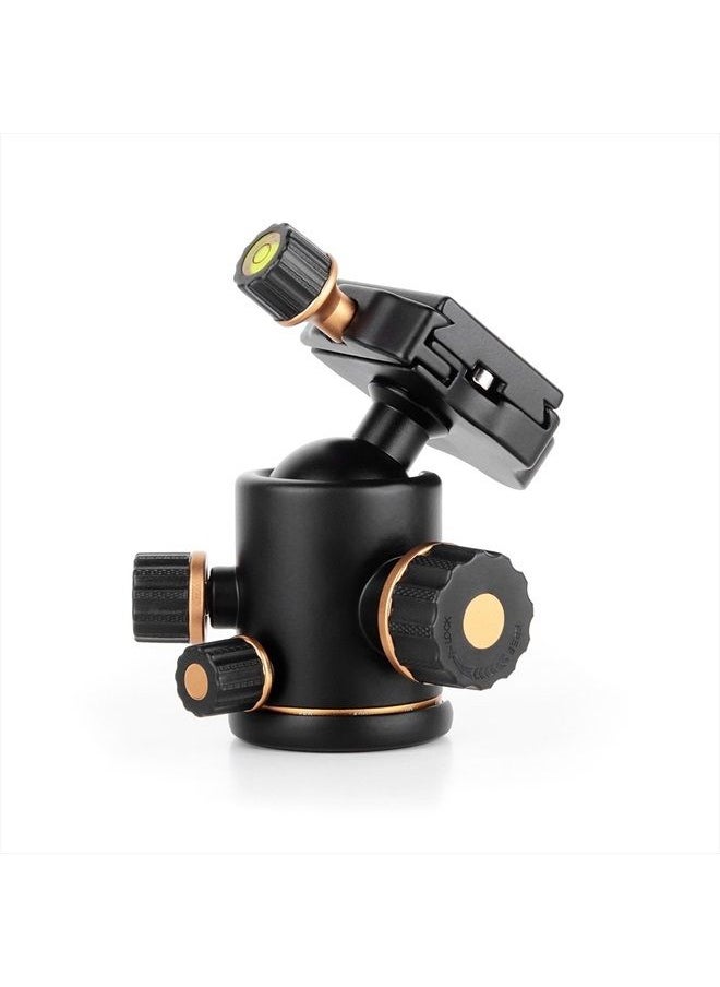 Pergear - Pergear TH3 Pro DSLR Camera Tripod Ball Head, 8KG/17.6lbs Loading Capacity, 360 Degree Swivel, Metal Build Quality, Fine Tuning Damping, U-Shaped Groove Design for Easy Switching Into Vertical Mode - Image 1