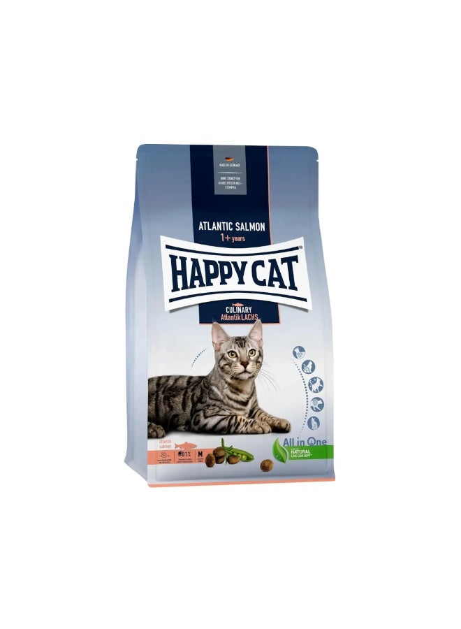 HappyCat Happy Cat Culinary Atlantic Salmon Dry Cat Food Bag 10kg - Image 3