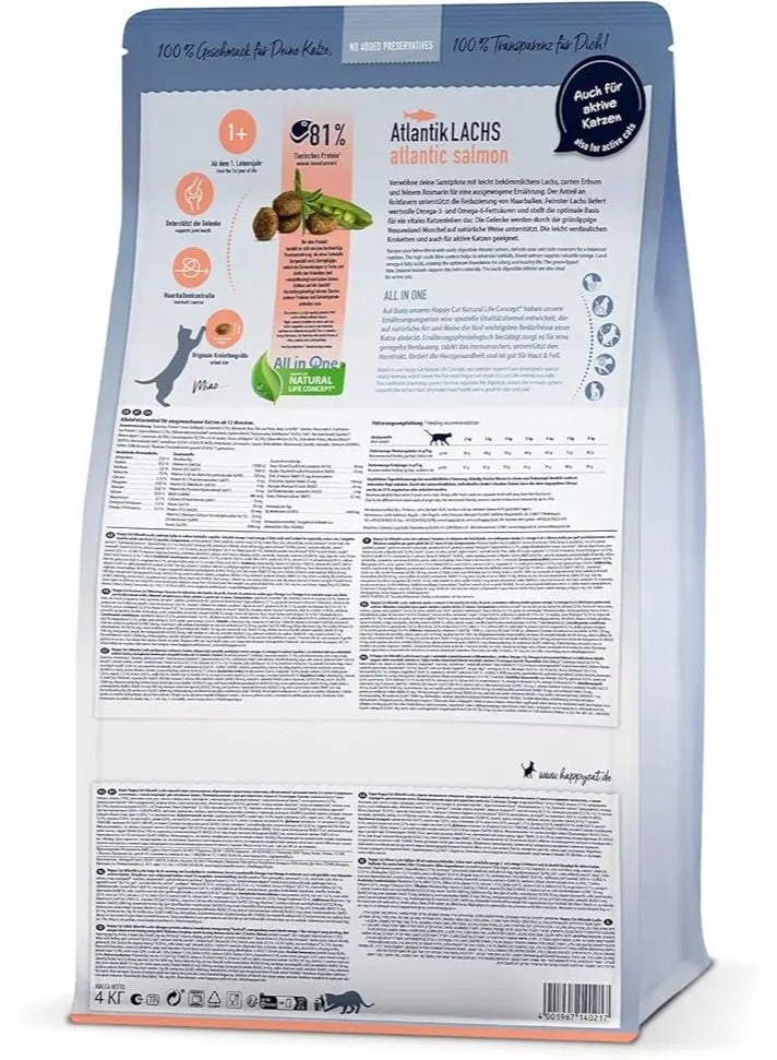 HappyCat Happy Cat Culinary Atlantic Salmon Dry Cat Food Bag 10kg - Image 2