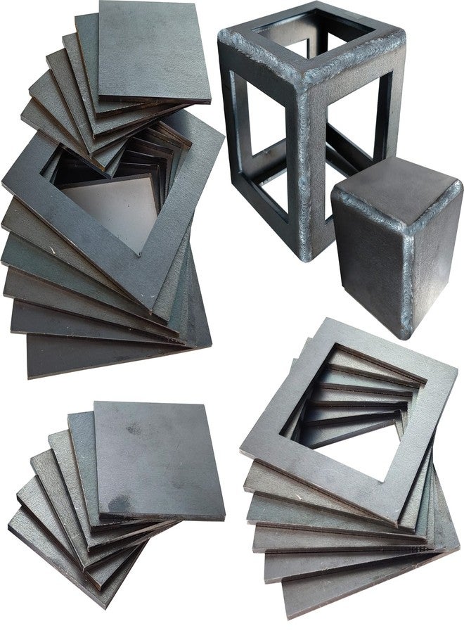 TAFEIDA Welding Practice Kit, 24 PCS Premium Welding Coupons, 11 Gauge 3&2 Inch Square Steel Welding Plate for Novice at Welding. A36 Steel Plate Welding Practice Kit. - Image 1