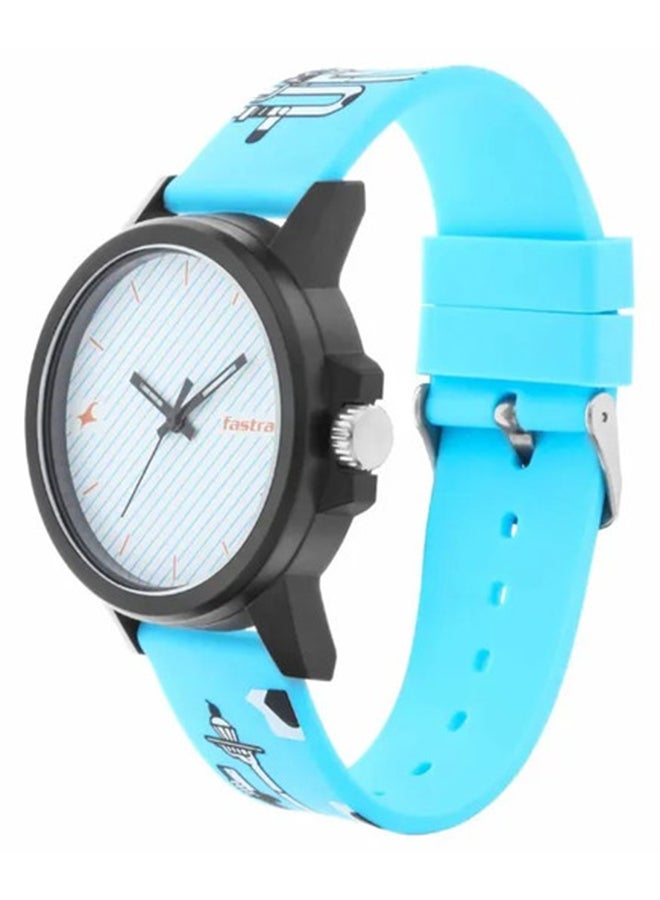 fastrack ساعة فاستراك هاشتاج بقرص أبيض تناظرية للرجال والنساء - Image 2
