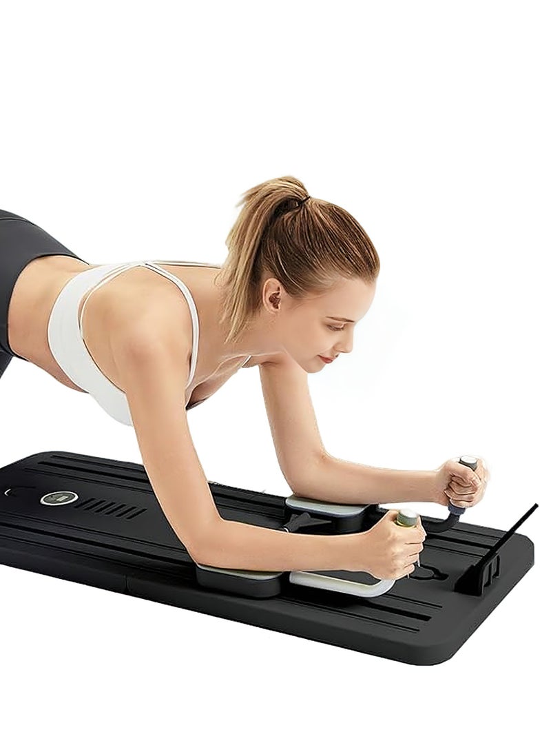 Y&D Portable Pilates Reformer Machine for Home Gym - Auto-Rebound Pilates Board with Abdominal Core Trainer & Full Body Workout Professional Pilates Equipment for Men and Women - Image 1