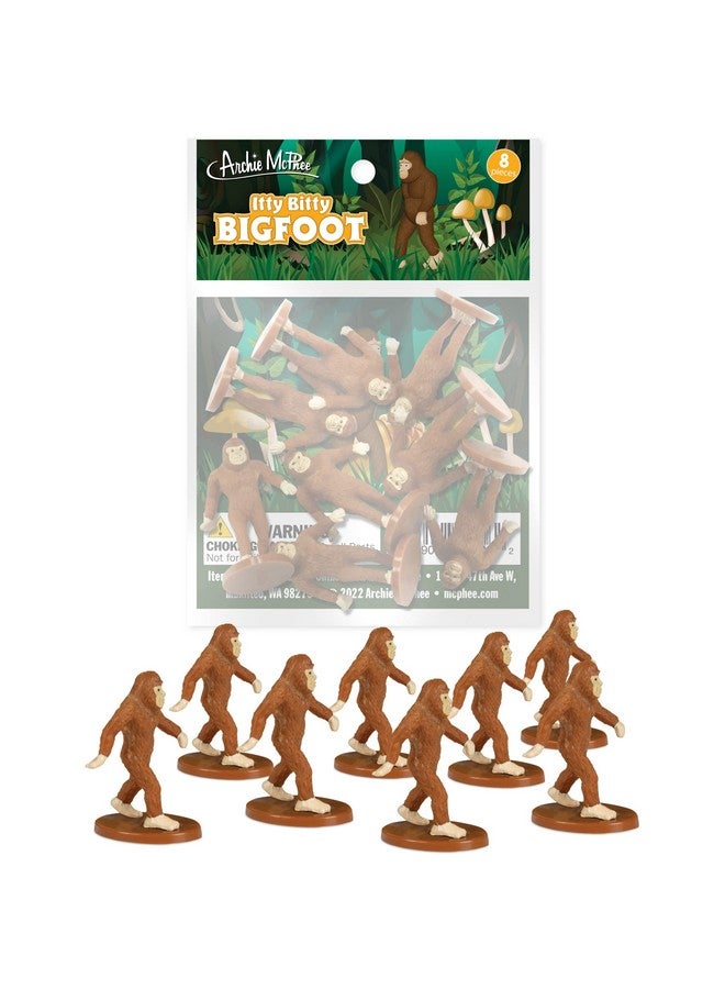 Accoutrements Archie Mcphee Itty Bitty Bigfoot 8 Pack - Image 1
