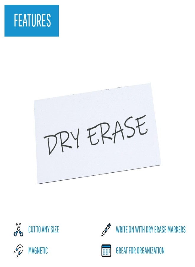 ماستر فيجون شريط لاصق مغناطيسي قابل للمسح الجاف من ماستر فيجن، 2 بوصة × 50 قدم، أبيض - Image 3