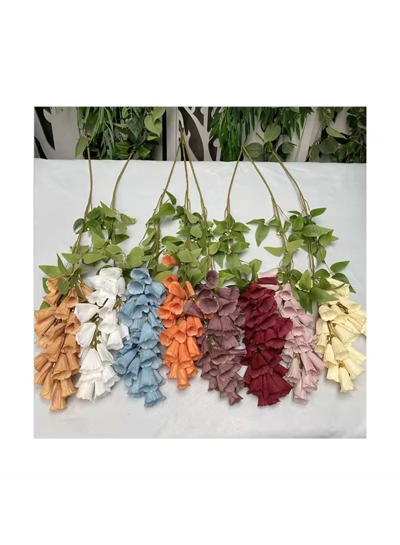 Huitich Wall Hanging Artificial Flower Decor for Weddings Blue  - Image 2