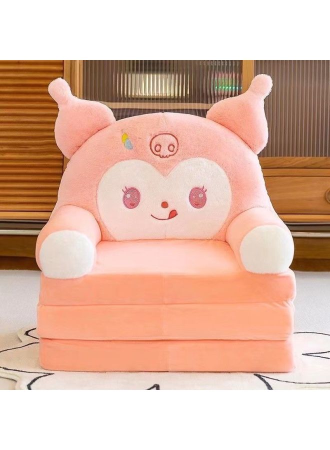 Cartoon Children's Folding Small Sofa Kindergarten Boys And Girls Reclining Chair Baby Reading Corner Seat Stool Cushion-Color:Orange Culomi - Image 1