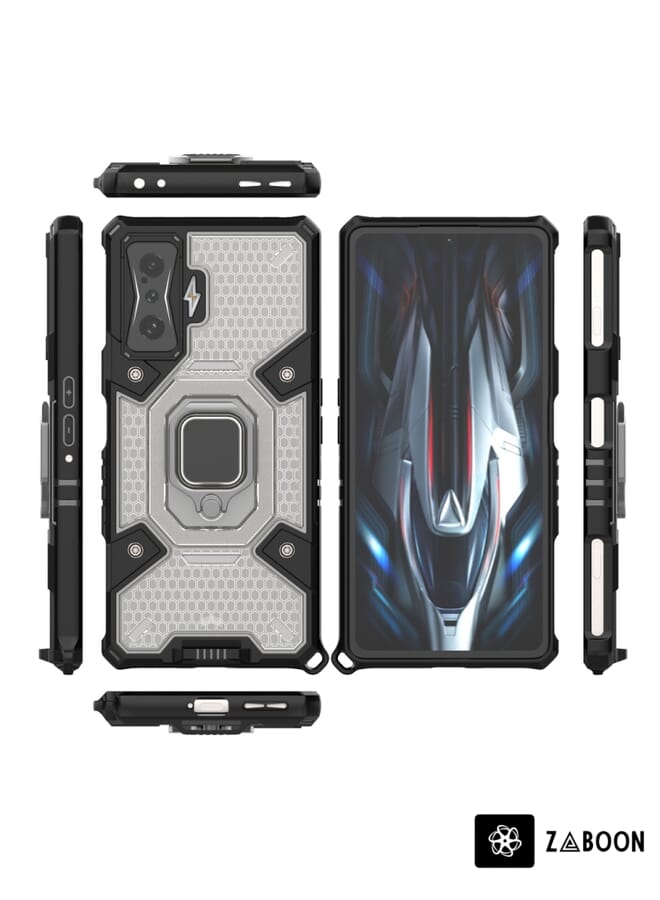 Zaboon Protective Case Cover For Xiaomi Redmi K50 Gaming Space PC+TPU Shockproof  with Ring Holder - Image 3
