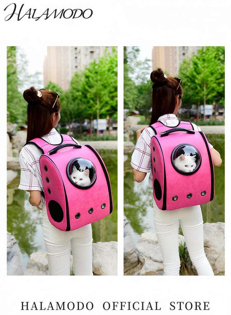 HALAMODO Portable Travel Pet Backpack Space Capsule Bubble Pet Carrier Airline Approved Waterproof Carrier for Cats and Small Dogs Travel Hiking Backpack  - Image 5