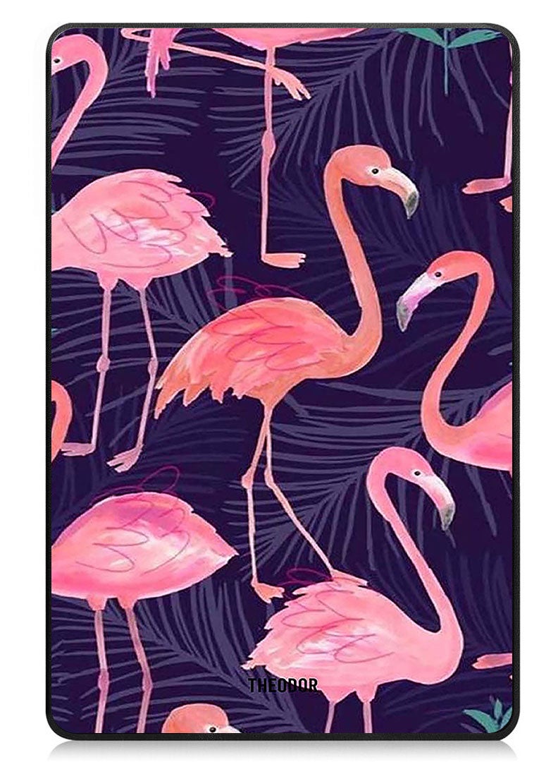 Theodor Protective Flip Case For Samsung Galaxy Tab S9 FE Plus With Trifold Stand Auto Wake Sleep Shockproof Cover flamingo copy - Image 1