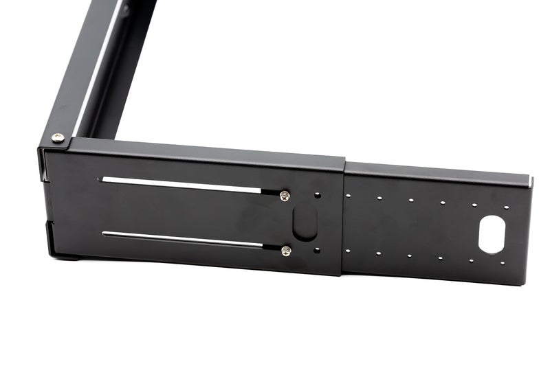 Ares Vision 2U Patch Panel Bracket Wall Mount Rack for 19” Networking Equipment, Expandable Depth 9.5” to 15.5”, Rack Mount, 20lbs Capacity, Perfect for Servers, Sound & Security Equipment! (2U) - Image 2