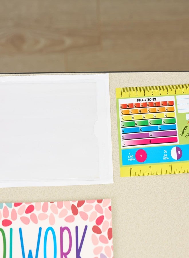 Really Good Stuff 12PK Desktop Helper 12” Self-Adhesive Vinyl Sleeves - Image 4