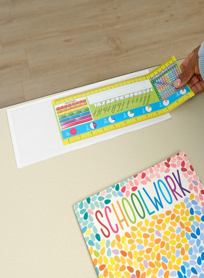 Really Good Stuff 12PK Desktop Helper 12” Self-Adhesive Vinyl Sleeves - Image 5