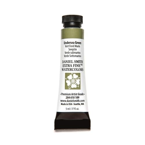 DANIEL SMITH 284610109 Extra Fine Watercolors Tube, 5ml, Undersea Green - Image 1