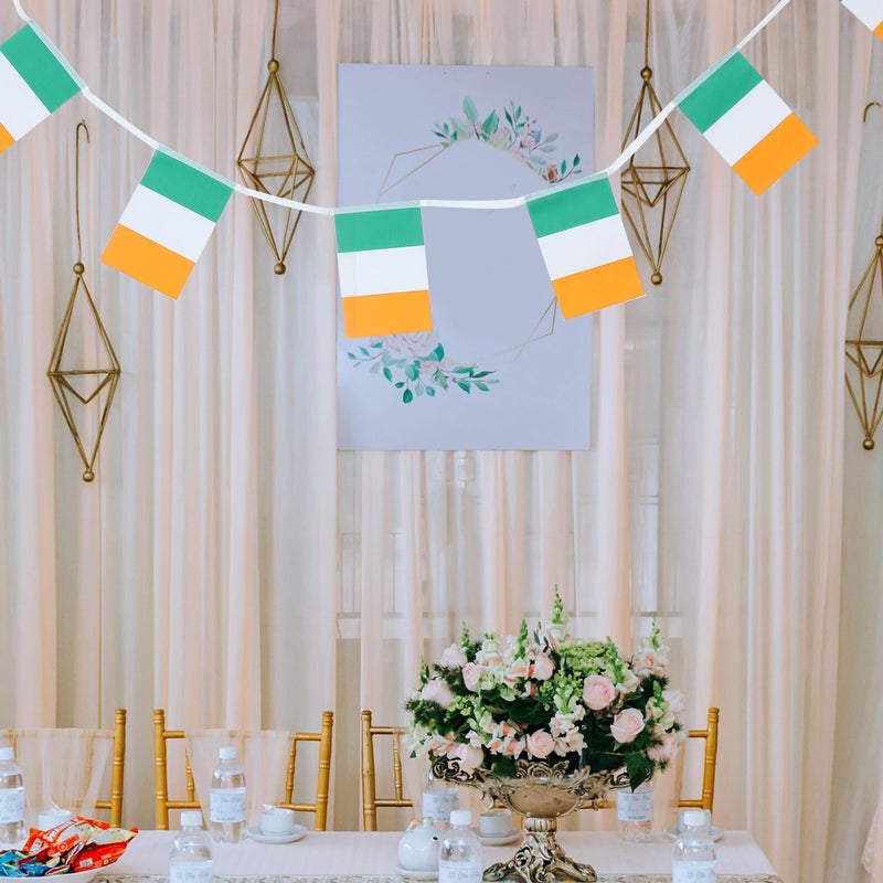 St Patricks Day String Flag Banner 14x21cm 20pcs Outdoor Hanging Bunting Decoration - Image 5